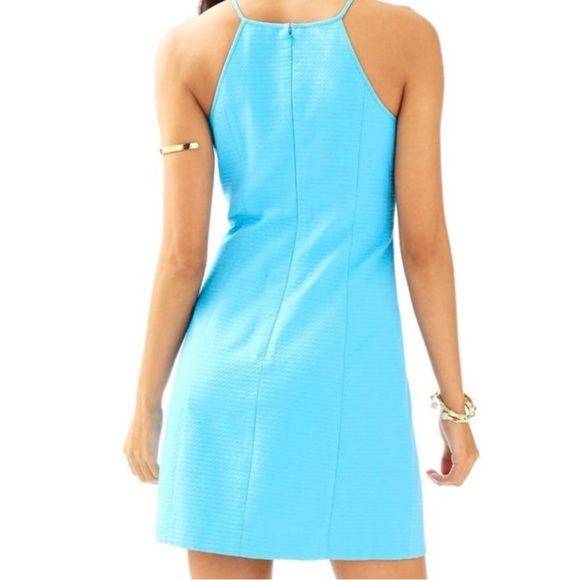 Lilly Pulitzer Larina Shift Dress in Seaspray Blue Size 4 - Picture 3 of 10